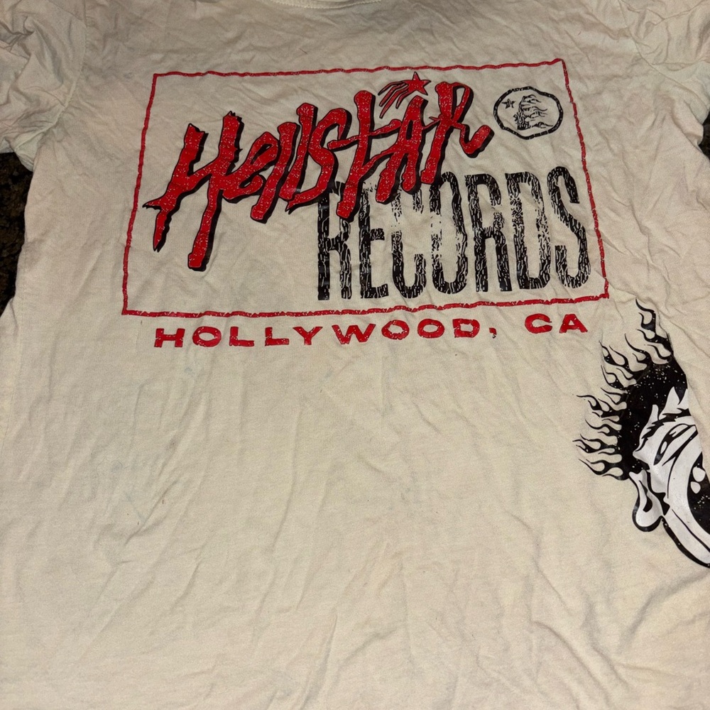 Hellstar Records White Graphic Tee